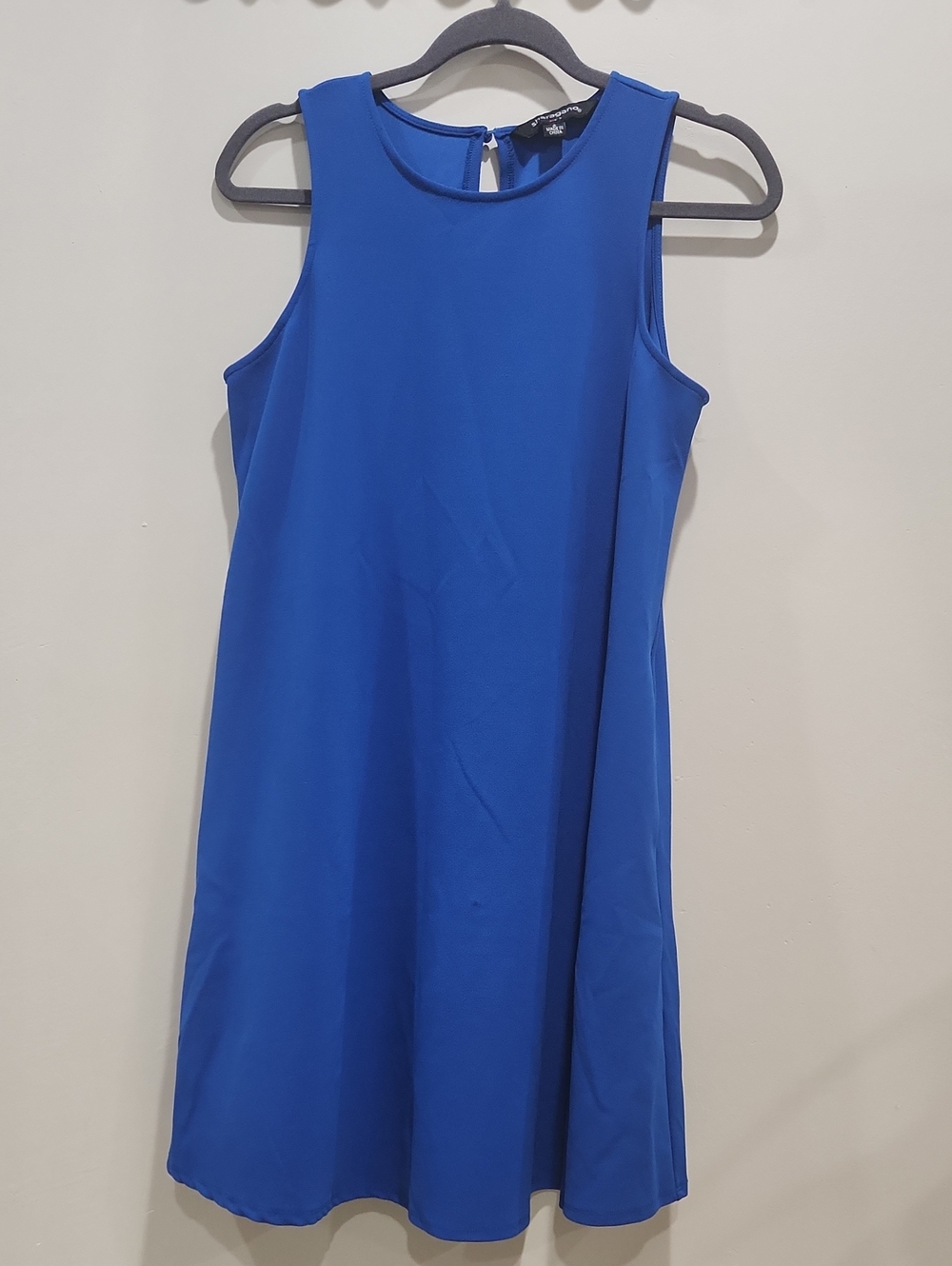 Sharagano Royal Blue Sleeveless Shifth Midi Dress Size 4